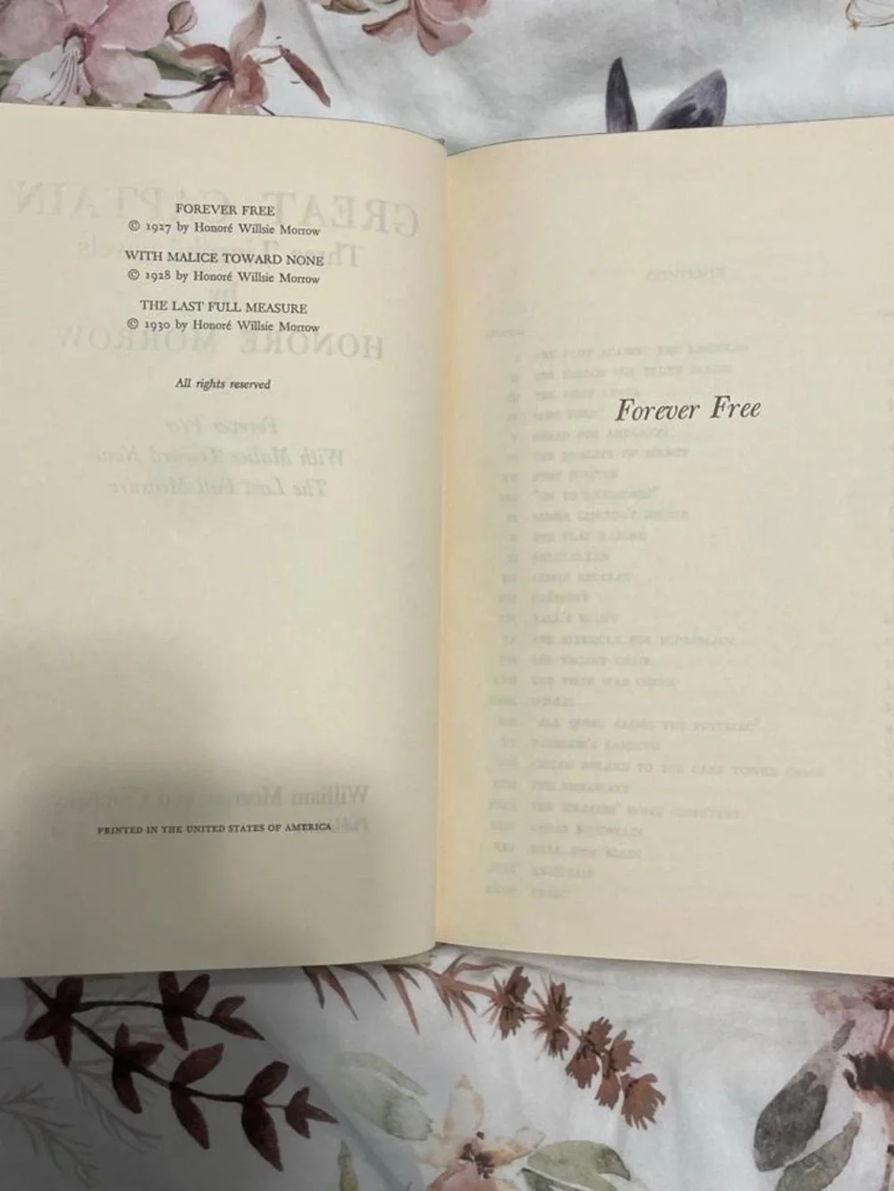Great Captain Hardcover Vintage Abraham Lincoln Book Trilogy Honore Morrow